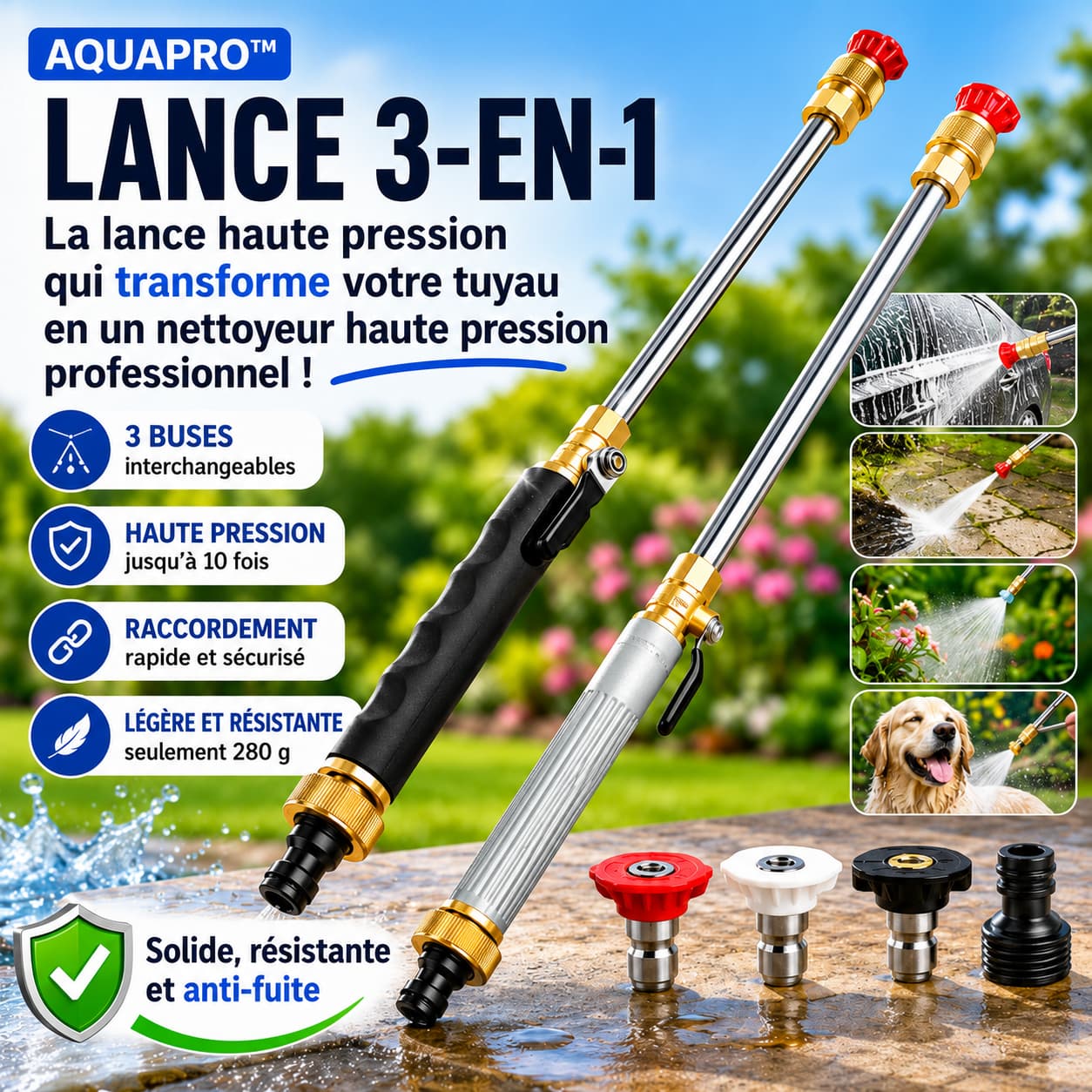 AquaPro™ JetLance 3-en-1
